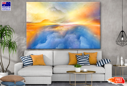 Colourful Cloud Abstract Design Print 100% Australian Made