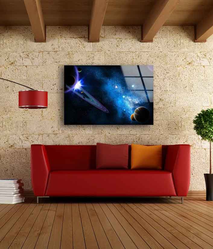 Planets Spcae View Acrylic Glass Print Tempered Glass Wall Art 100% Made in Australia Ready to Hang