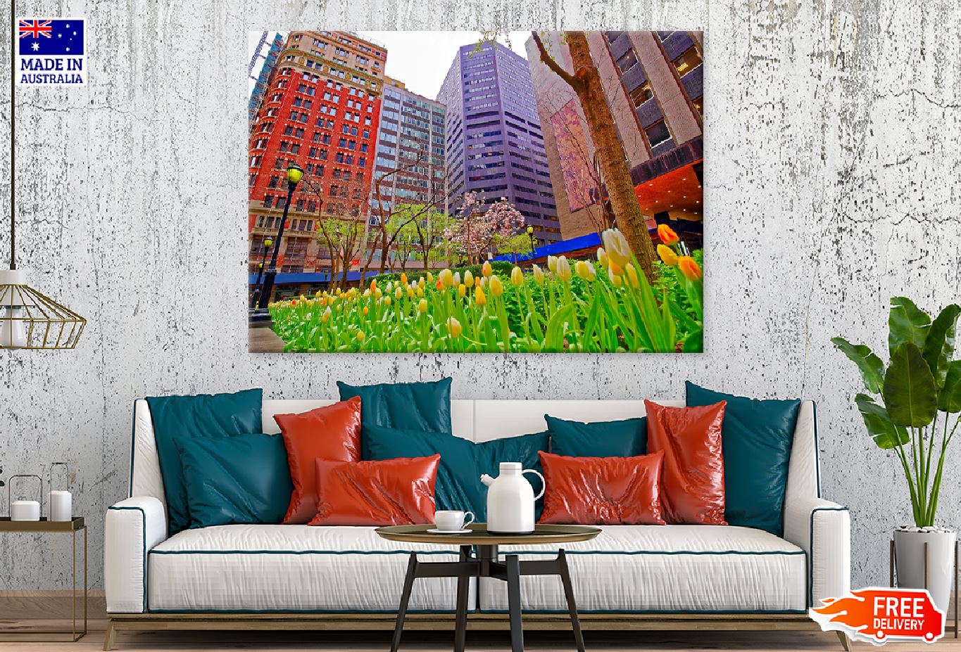 Tulips Bryant Park View Photograph Manhattan Print 100% Australian Made