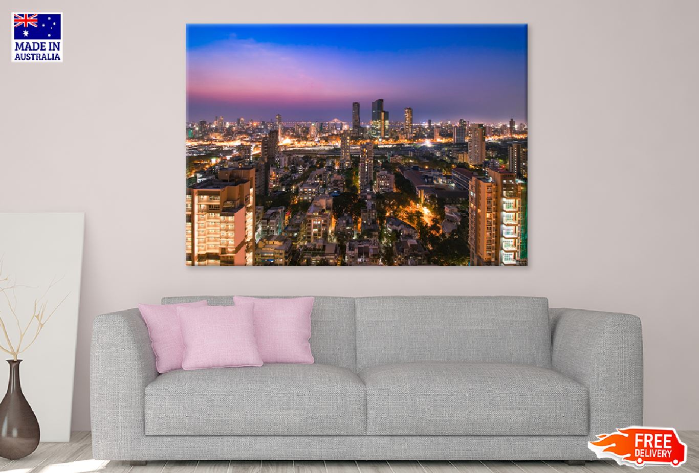 Dadar Skyline View Photograph Mumbai India Print 100% Australian Made