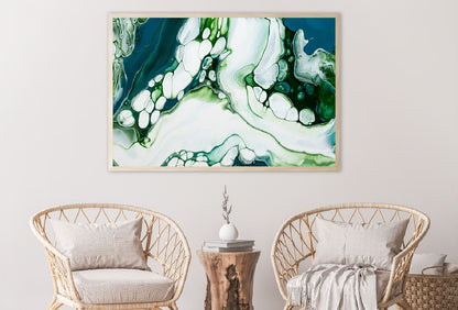 Green Marble Swirl Abstract Design Home Decor Premium Quality Poster Print Choose Your Sizes