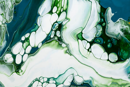 Green Marble Swirl Abstract Design Home Decor Premium Quality Poster Print Choose Your Sizes