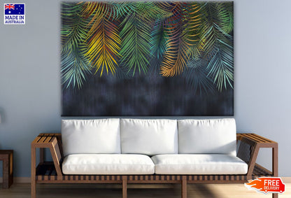 Colourful Palm Tree Leaves Print 100% Australian Made