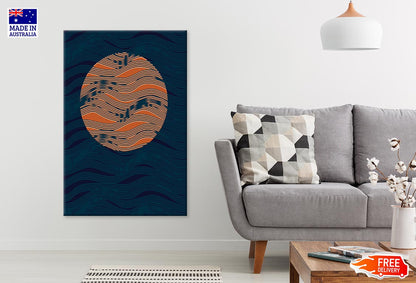 Illustration Painting of Moon & Night Sky Print 100% Australian Made