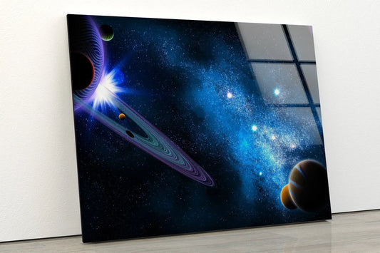 Planets Spcae View Acrylic Glass Print Tempered Glass Wall Art 100% Made in Australia Ready to Hang