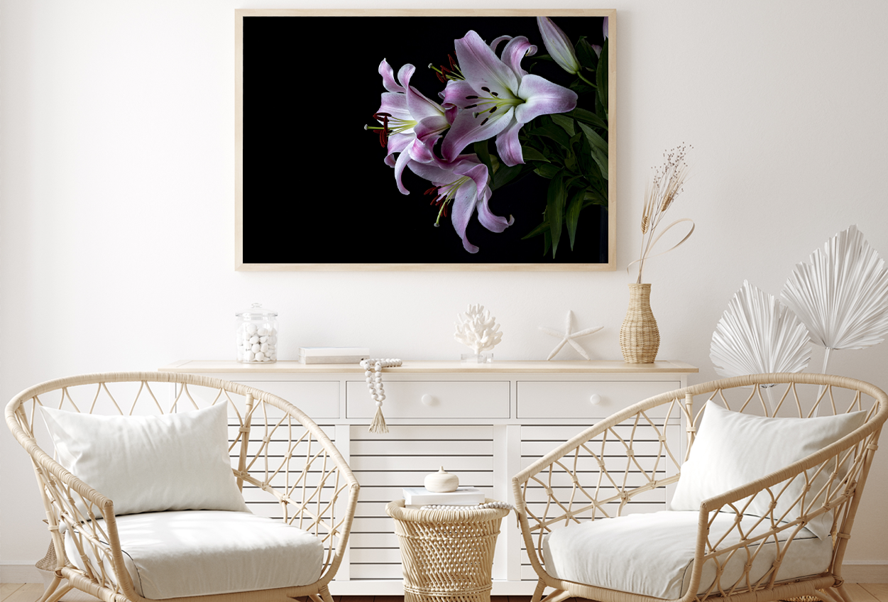 Rose Lily Flowers Closeup View Home Decor Premium Quality Poster Print Choose Your Sizes