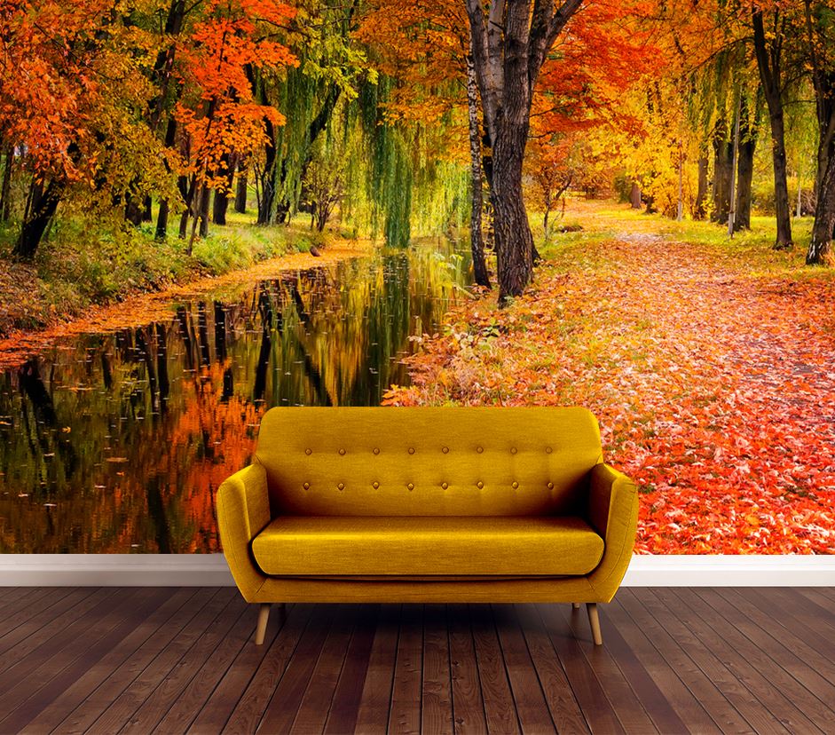 Wallpaper Murals Peel and Stick Removable Colourful Tree Forest High Quality