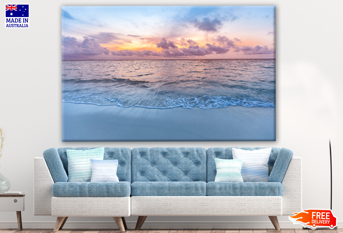 Stunning Beach View Sunset Photograph Print 100% Australian Made