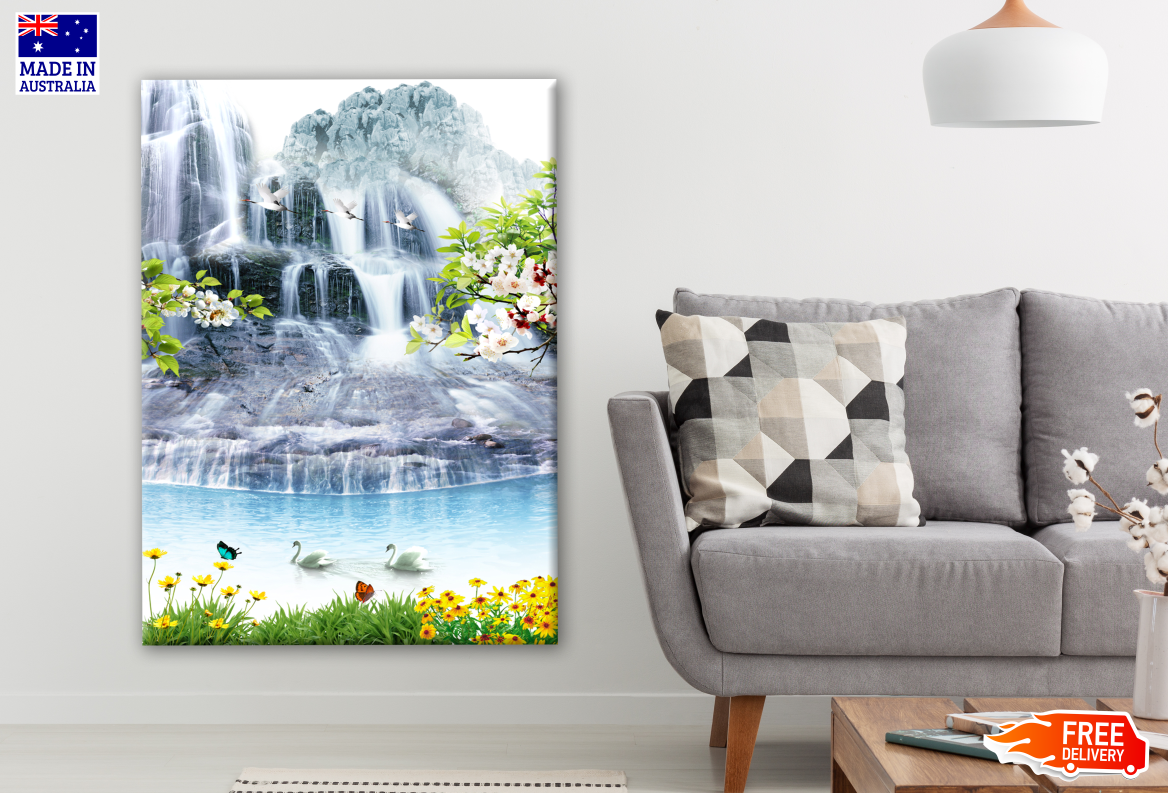 Stunning Waterfall Scenery Photograph Print 100% Australian Made