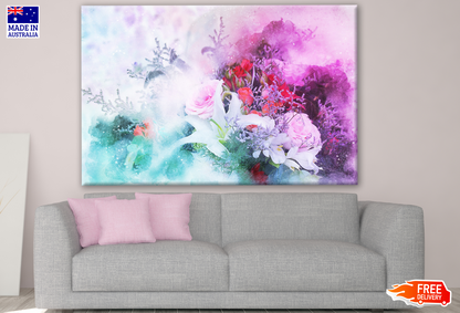 Colourful Flower Art Print 100% Australian Made