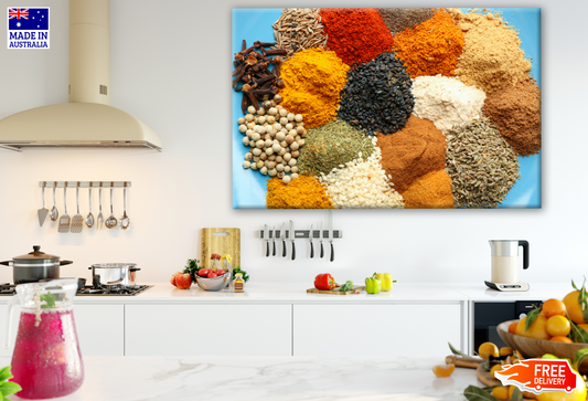 Colourful Healthy Spices Close up Photograph Print 100% Australian Made