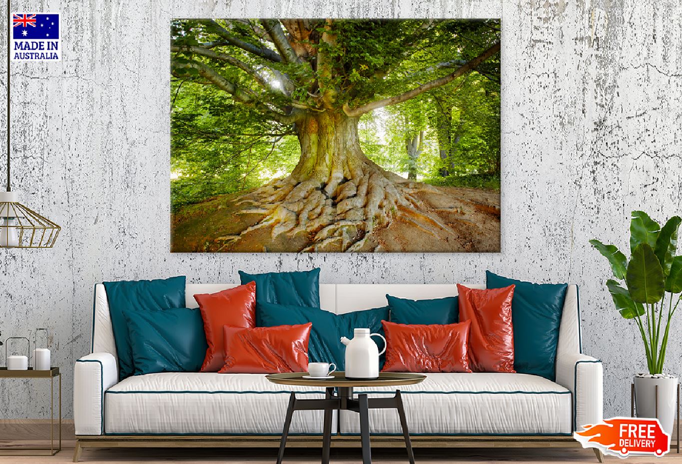 Mature Tree View Photograph in Forest Print 100% Australian Made