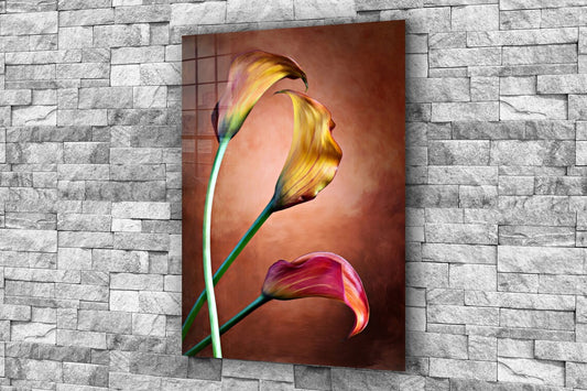 Flowers Closeup View Print Tempered Glass Wall Art 100% Made in Australia Ready to Hang