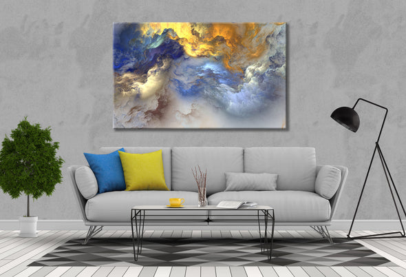 Popular clouds  abstract painting Print 100% Australian Made