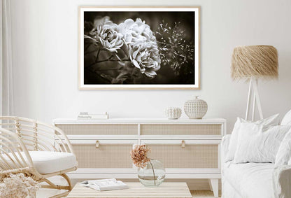 Floribunda Roses B&W Photograph Home Decor Premium Quality Poster Print Choose Your Sizes