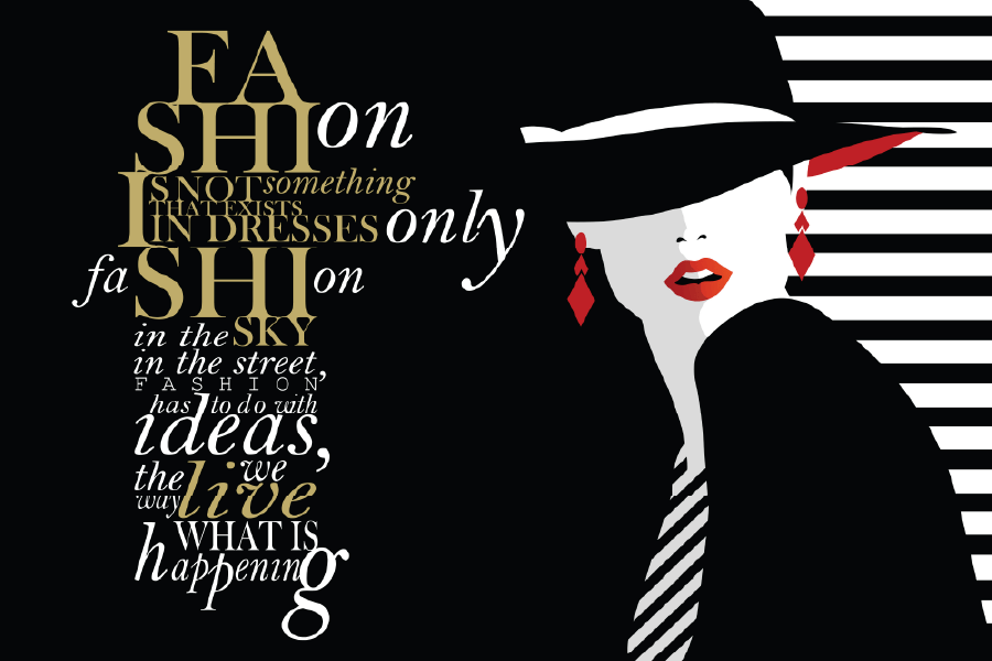 Fashion Quote with Fashion Woman Illustration Print 100% Australian Made