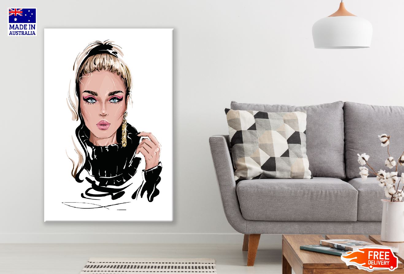 Blonde Hair Girl Illustration Print 100% Australian Made