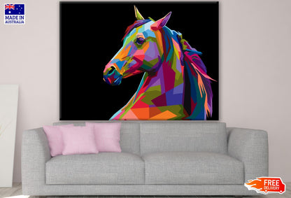 Abstract Horse Head Design Print 100% Australian Made