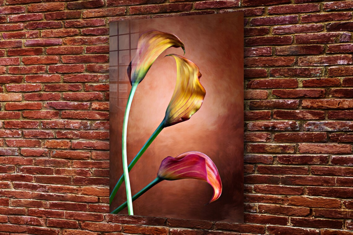 Flowers Closeup View Print Tempered Glass Wall Art 100% Made in Australia Ready to Hang