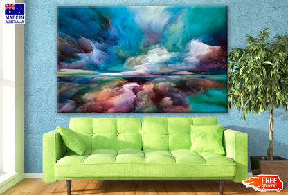 Colourful Cloud Abstract Design Print 100% Australian Made