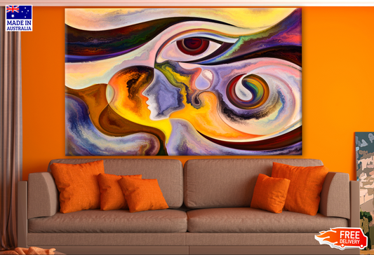 Colourful Eye Abstract Design Print 100% Australian Made