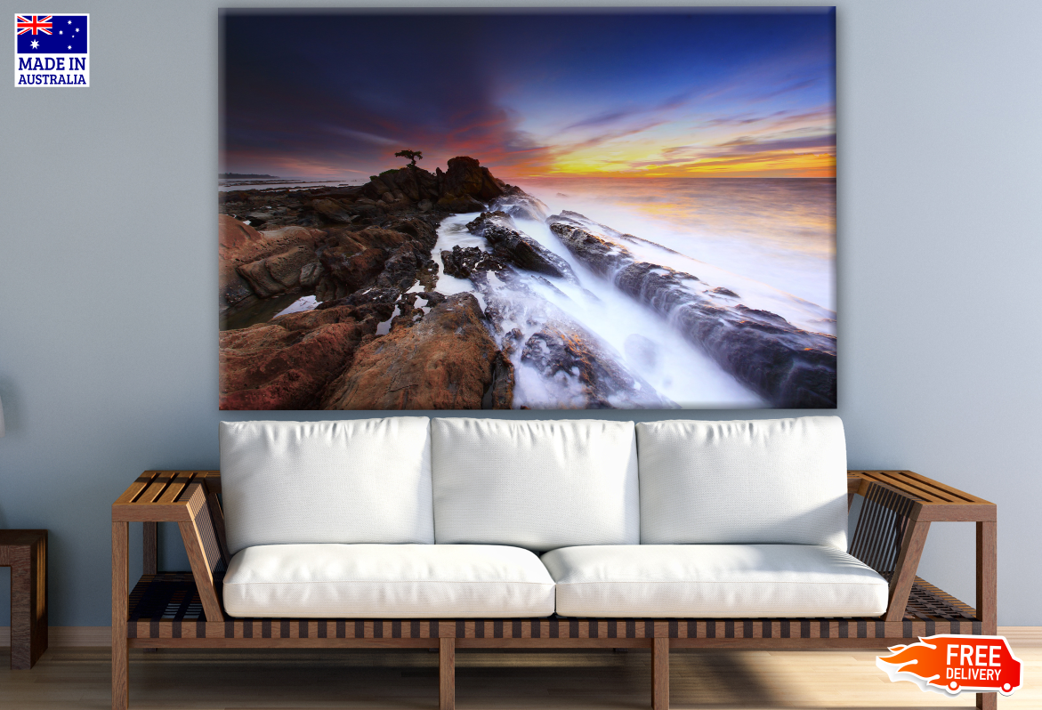 Stunning Beach Sunset View Photograph Print 100% Australian Made