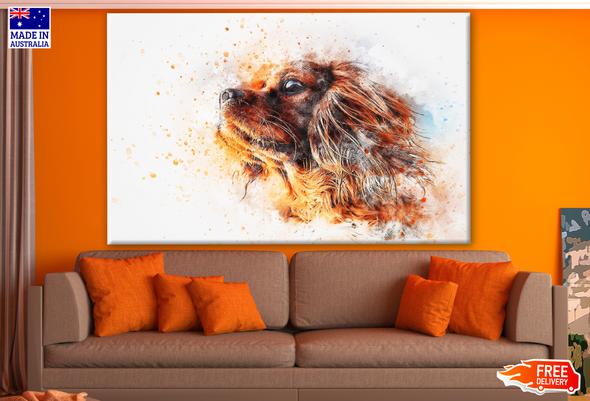 Colourful Dog Portrait Painting Print 100% Australian Made