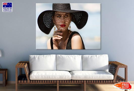 Makeup Girl With Hat Photograph Print 100% Australian Made