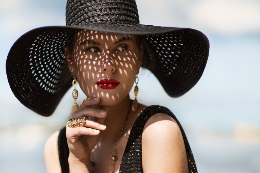 Makeup Girl With Hat Photograph Print 100% Australian Made