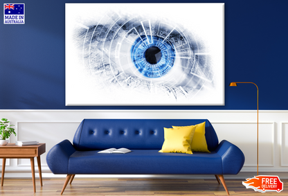 Blue Eye Closeup Photograph Print 100% Australian Made