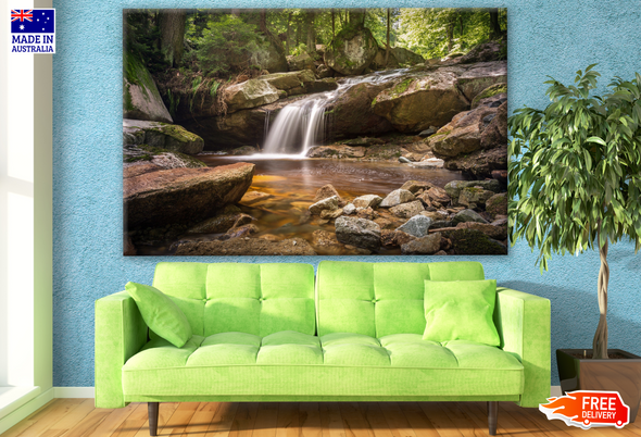 Stunning Water Stream in Forest Photograph Print 100% Australian Made