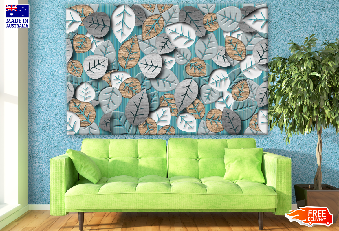 Abstract Leaves Fractal Design Print 100% Australian Made