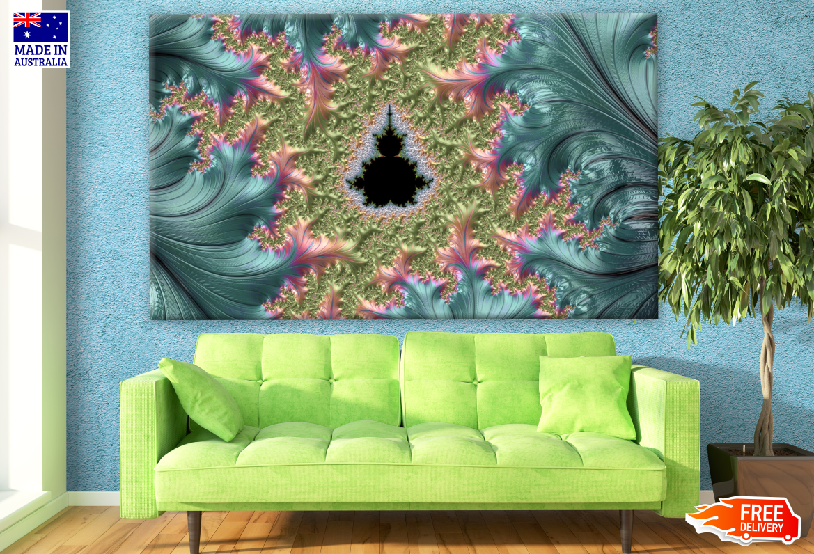 Colourful Abstract Fractal Design Print 100% Australian Made