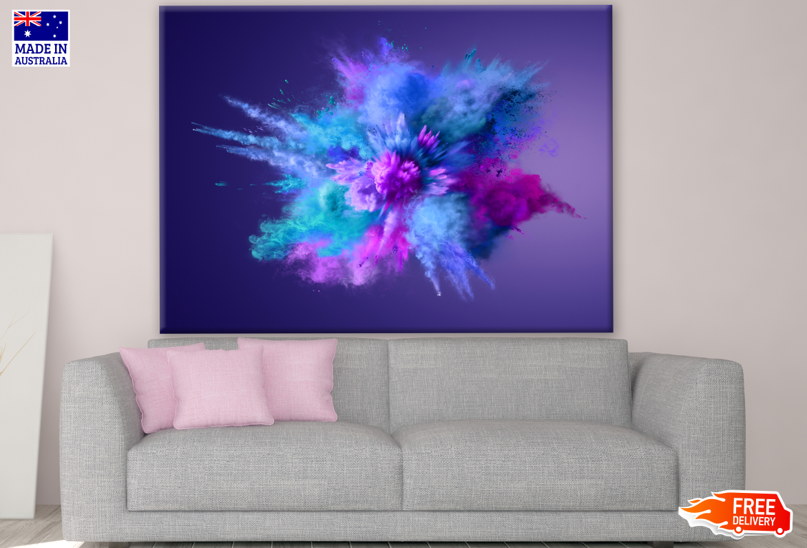 Colourful Abstract Power Smoke Design Print 100% Australian Made