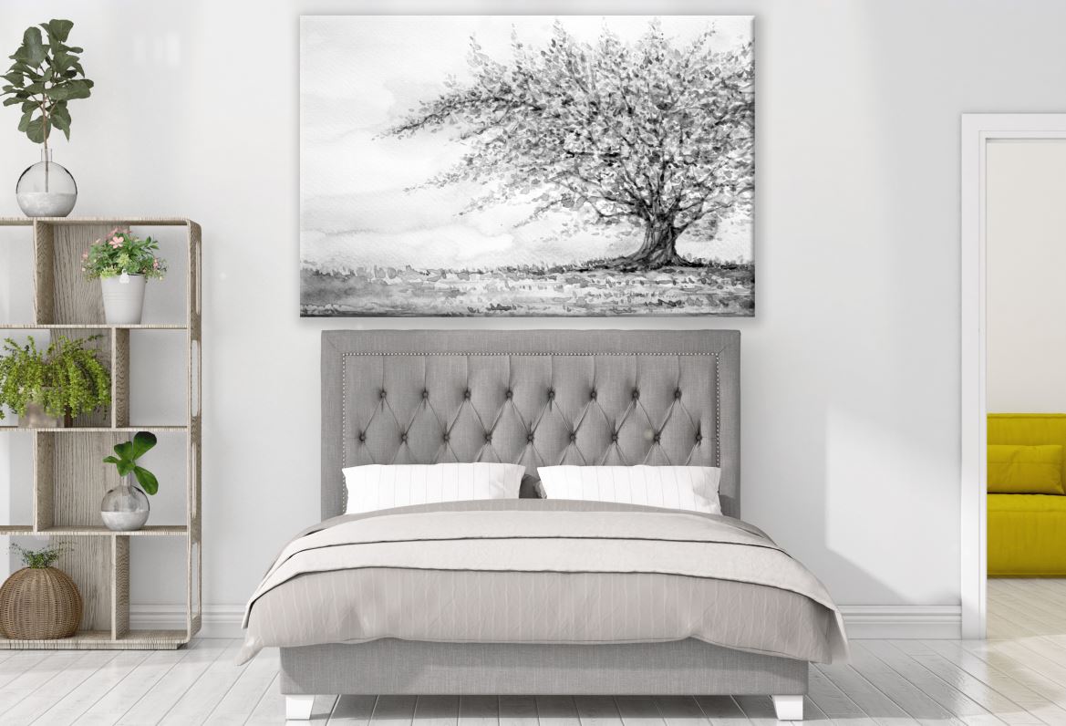 Black & White Tree Watercolour Painting Print 100% Australian Made