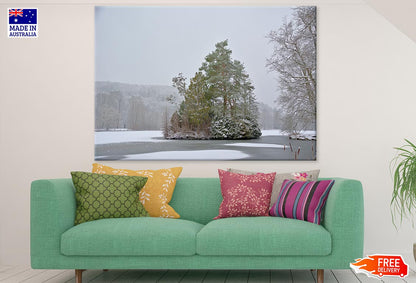 Snow Covered Trees & Bushes Photograph Print 100% Australian Made