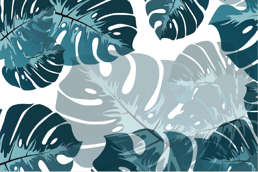 Monstera Leaves Vector Design Home Decor Premium Quality Poster Print Choose Your Sizes