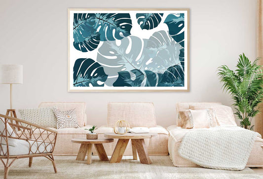 Monstera Leaves Vector Design Home Decor Premium Quality Poster Print Choose Your Sizes