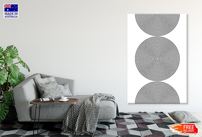 Circle Shape Line Art Abstract Design Print 100% Australian Made