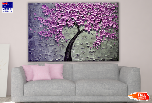 Pink Flower Tree 3D Design Print 100% Australian Made