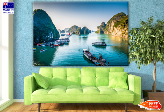 Stunning Halong Bay Beach View Photograph Print 100% Australian Made