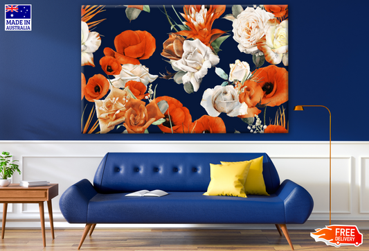 Colourful Floral Ilustration Print 100% Australian Made
