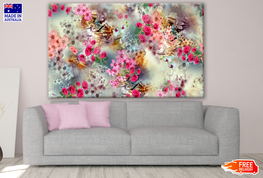 Colourful Floral Design Print 100% Australian Made