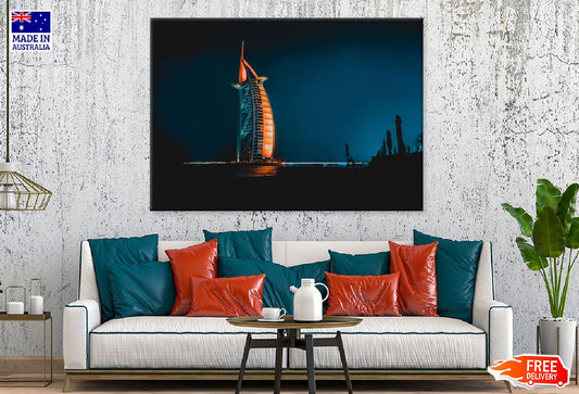 Burj Al Arab Night View Photograph Dubai Print 100% Australian Made