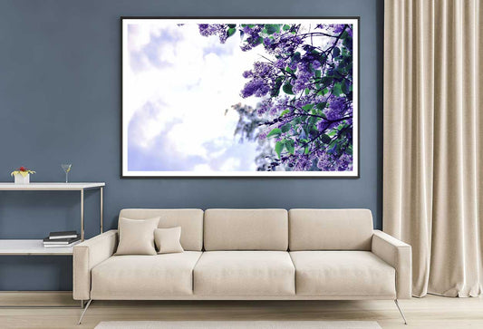 Purple Lilac Flowers Branch View Home Decor Premium Quality Poster Print Choose Your Sizes