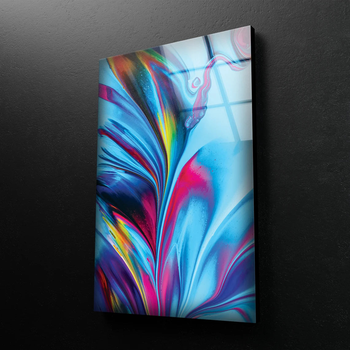 Colorful Abstract Design Acrylic Glass Print Tempered Glass Wall Art 100% Made in Australia Ready to Hang