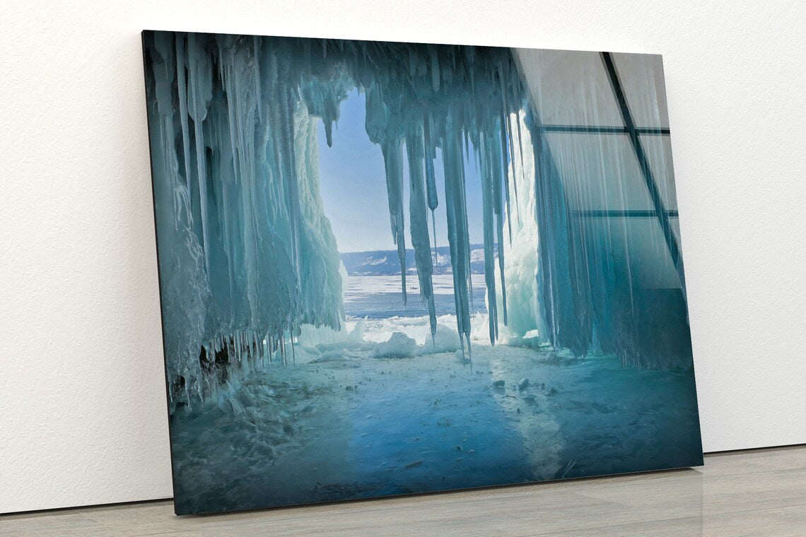 Snow Cave Photograph Acrylic Glass Print Tempered Glass Wall Art 100% Made in Australia Ready to Hang