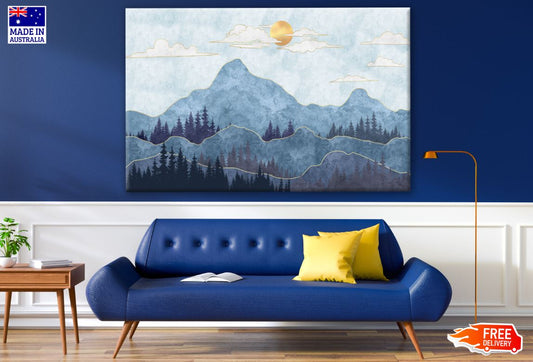 Mountain View Painting Print 100% Australian Made
