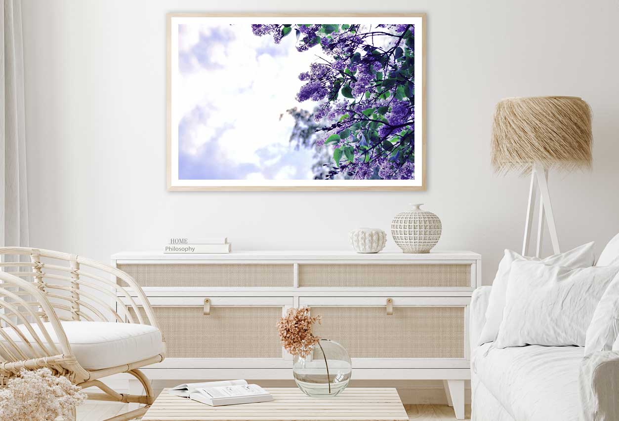 Purple Lilac Flowers Branch View Home Decor Premium Quality Poster Print Choose Your Sizes