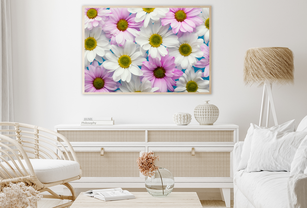 White & Pink Soft Flower Photograph Home Decor Premium Quality Poster Print Choose Your Sizes